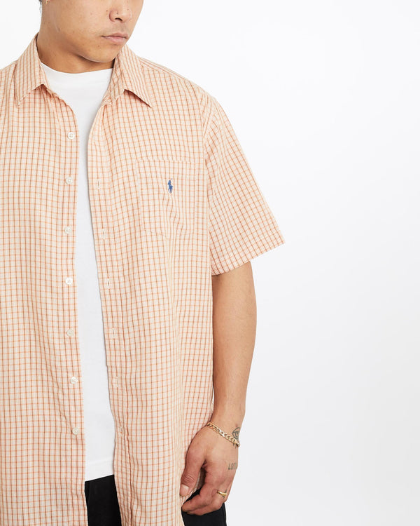 Vintage, 90s, Polo, Ralph, Lauren, Short, Sleeve, Button, Up, Shirt, The Real Deal, size extra large, colour Multicolour, newtown, sydney, australia, thrift store, opshop, preloved, secondhand, sustainable, retro, antique, 70s, 80s, 90s, 2000s, 00s, fashion, clothing, streetwear, trendy, garment, style, boutique, store, shop, archive, sale, cheap, best, top, Shirts