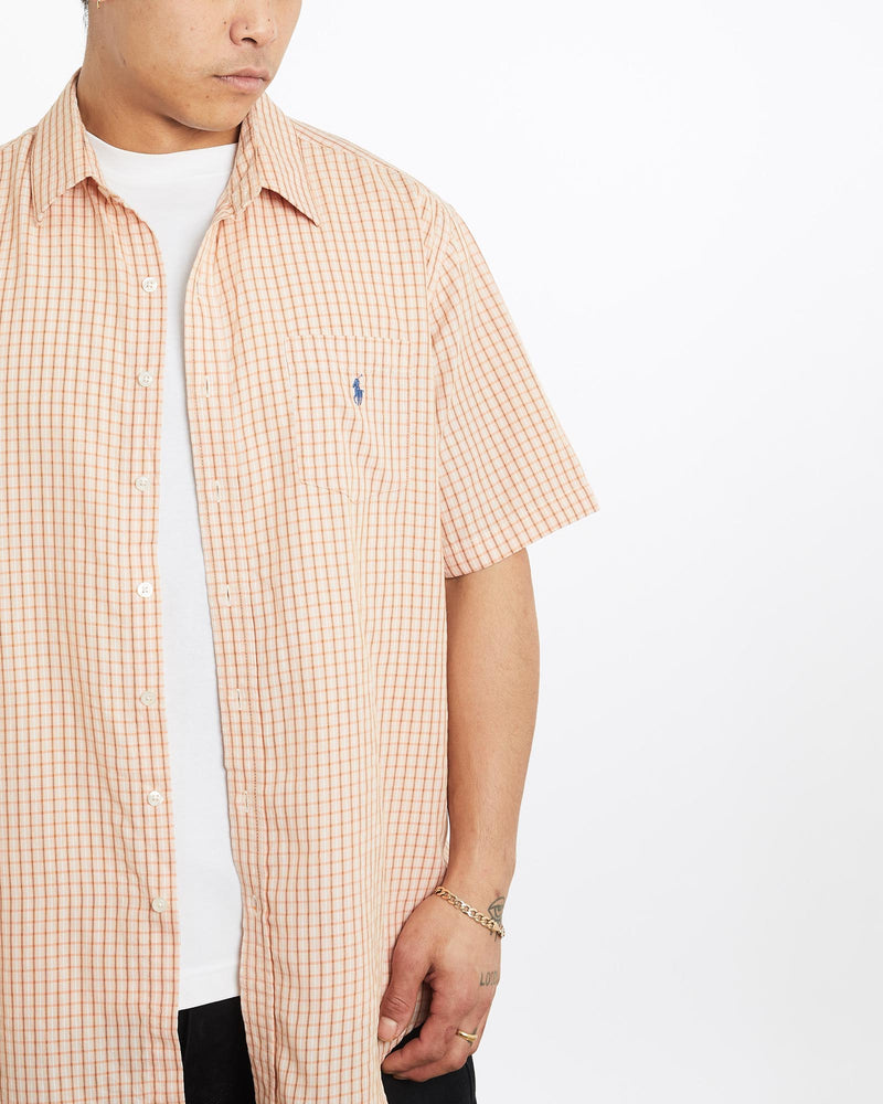 Vintage, 90s, Polo, Ralph, Lauren, Short, Sleeve, Button, Up, Shirt, The Real Deal, size extra large, colour Multicolour, newtown, sydney, australia, thrift store, opshop, preloved, secondhand, sustainable, retro, antique, 70s, 80s, 90s, 2000s, 00s, fashion, clothing, streetwear, trendy, garment, style, boutique, store, shop, archive, sale, cheap, best, top, Shirts