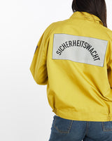 Vintage, 90s, Sicherheitswacht, Security, Guard, Jacket, The Real Deal, size medium, colour Yellow, newtown, sydney, australia, thrift store, opshop, preloved, secondhand, sustainable, retro, antique, 70s, 80s, 90s, 2000s, 00s, fashion, clothing, streetwear, trendy, garment, style, boutique, store, shop, archive, sale, cheap, best, top, Jackets