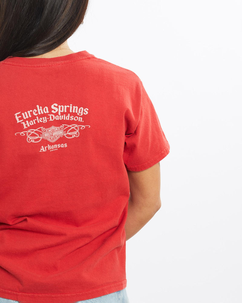 Harley, Davidson, Looney, Tunes, Tee, The Real Deal, size double extra small, colour Red, newtown, sydney, australia, thrift store, opshop, preloved, secondhand, sustainable, retro, antique, 70s, 80s, 90s, 2000s, 00s, fashion, clothing, streetwear, trendy, garment, style, boutique, store, shop, archive, sale, cheap, best, top, T-Shirts