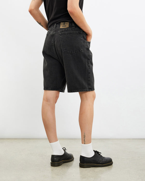Vintage, Wrangler, Denim, Shorts, The Real Deal, size 31", colour Black, newtown, sydney, australia, thrift store, opshop, preloved, secondhand, sustainable, retro, antique, 70s, 80s, 90s, 2000s, 00s, fashion, clothing, streetwear, trendy, garment, style, boutique, store, shop, archive, sale, cheap, best, top, Shorts