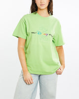 Vintage, 90s, Mickey, Mouse, Walt, Disney, World, Tee, The Real Deal, size medium, colour Green, newtown, sydney, australia, thrift store, opshop, preloved, secondhand, sustainable, retro, antique, 70s, 80s, 90s, 2000s, 00s, fashion, clothing, streetwear, trendy, garment, style, boutique, store, shop, archive, sale, cheap, best, top, T-Shirts