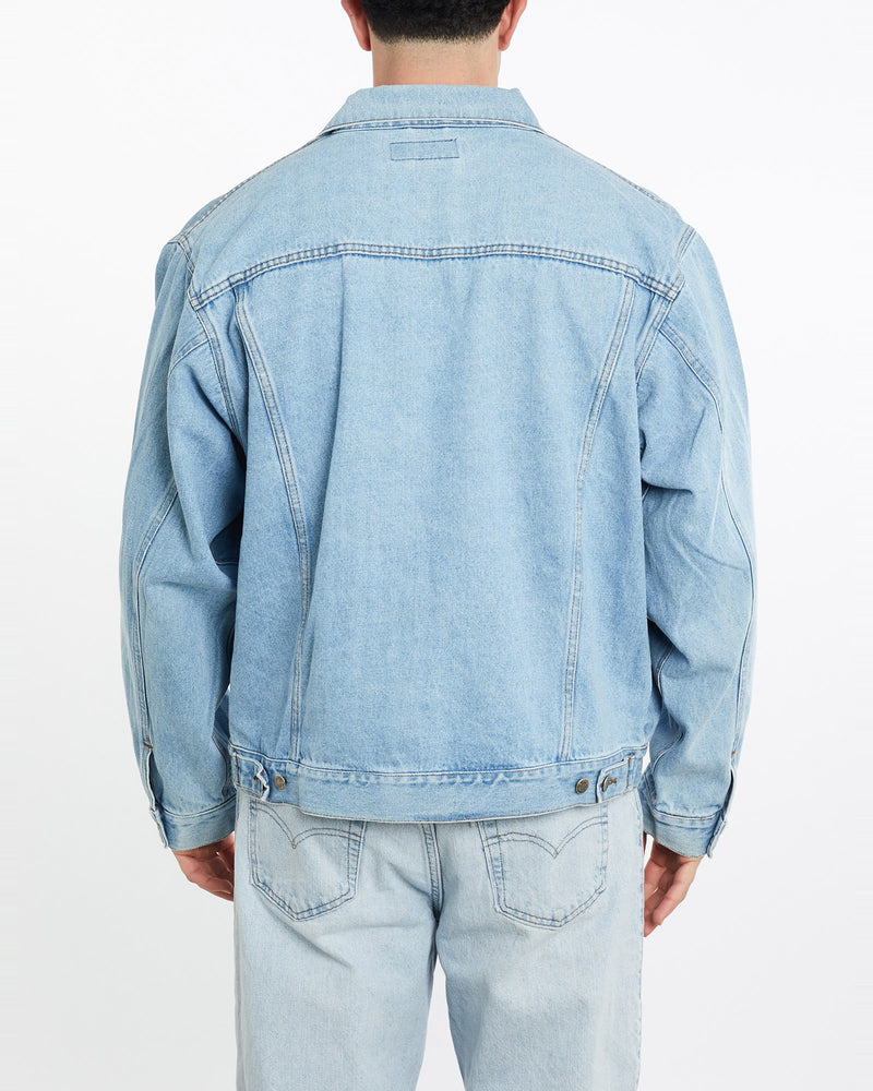 Vintage, 90s, Wrangler, Denim, Jacket, The Real Deal, size double extra large, colour Blue, newtown, sydney, australia, thrift store, opshop, preloved, secondhand, sustainable, retro, antique, 70s, 80s, 90s, 2000s, 00s, fashion, clothing, streetwear, trendy, garment, style, boutique, store, shop, archive, sale, cheap, best, top, Jackets