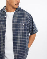 Vintage, 90s, Polo, Ralph, Lauren, Short, Sleeve, Button, Up, Shirt, The Real Deal, size large, colour Navy, newtown, sydney, australia, thrift store, opshop, preloved, secondhand, sustainable, retro, antique, 70s, 80s, 90s, 2000s, 00s, fashion, clothing, streetwear, trendy, garment, style, boutique, store, shop, archive, sale, cheap, best, top, Shirts