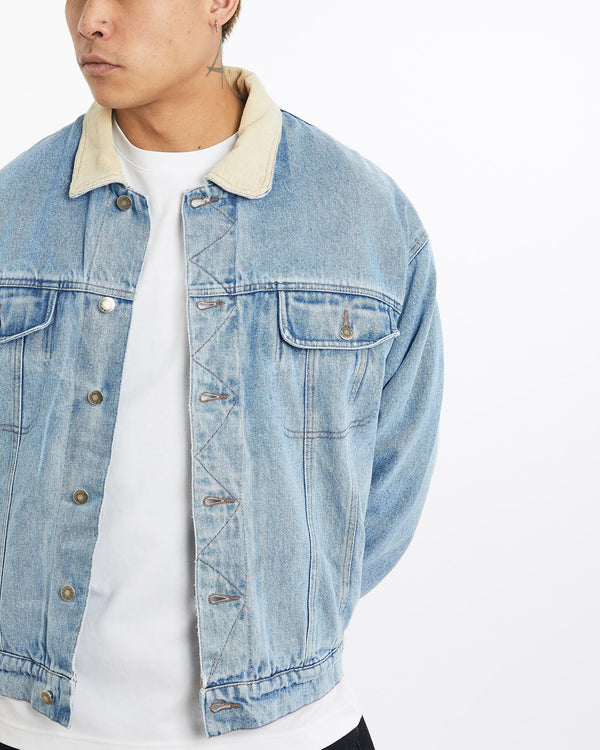 Vintage, Wrangler, Sherpa, Lined, Denim, Jacket, The Real Deal, size extra large, colour Blue, newtown, sydney, australia, thrift store, opshop, preloved, secondhand, sustainable, retro, antique, 70s, 80s, 90s, 2000s, 00s, fashion, clothing, streetwear, trendy, garment, style, boutique, store, shop, archive, sale, cheap, best, top, Jackets