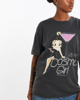 Vintage, Betty, Boop, Las, Vegas, Cartoon, Tee, The Real Deal, size medium, colour Black, newtown, sydney, australia, thrift store, opshop, preloved, secondhand, sustainable, retro, antique, 70s, 80s, 90s, 2000s, 00s, fashion, clothing, streetwear, trendy, garment, style, boutique, store, shop, archive, sale, cheap, best, top, T-Shirts