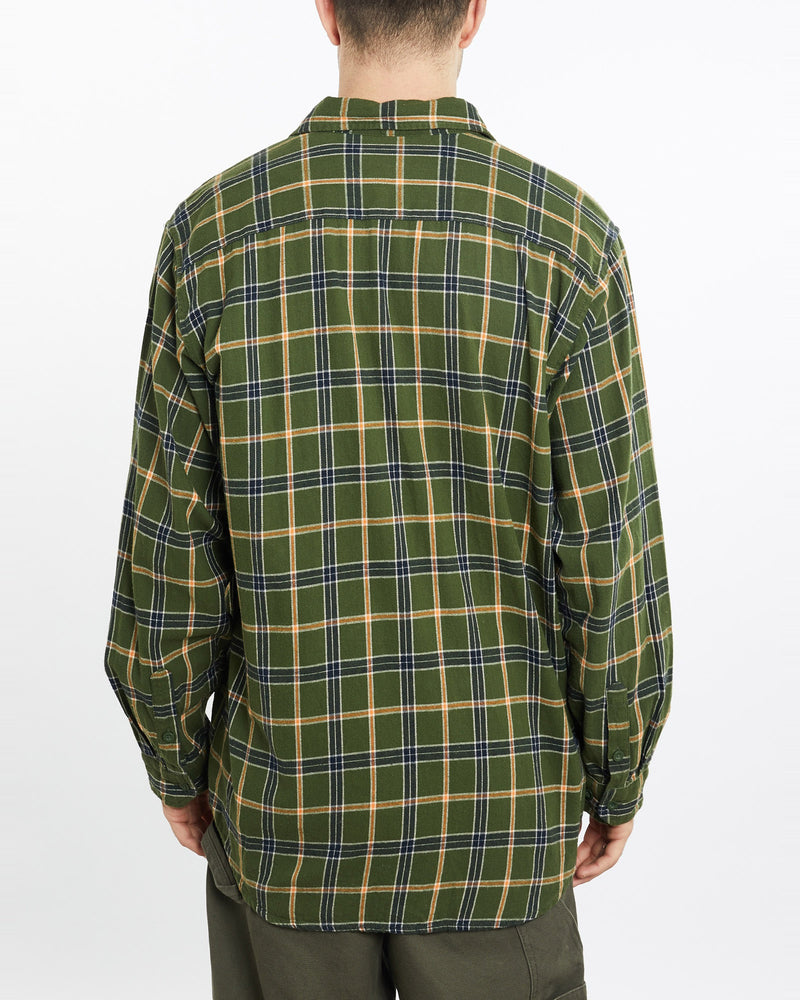 Vintage, Carhartt, Flannelette, Button, Up, Shirt, The Real Deal, size extra large, colour Green, newtown, sydney, australia, thrift store, opshop, preloved, secondhand, sustainable, retro, antique, 70s, 80s, 90s, 2000s, 00s, fashion, clothing, streetwear, trendy, garment, style, boutique, store, shop, archive, sale, cheap, best, top, Shirts