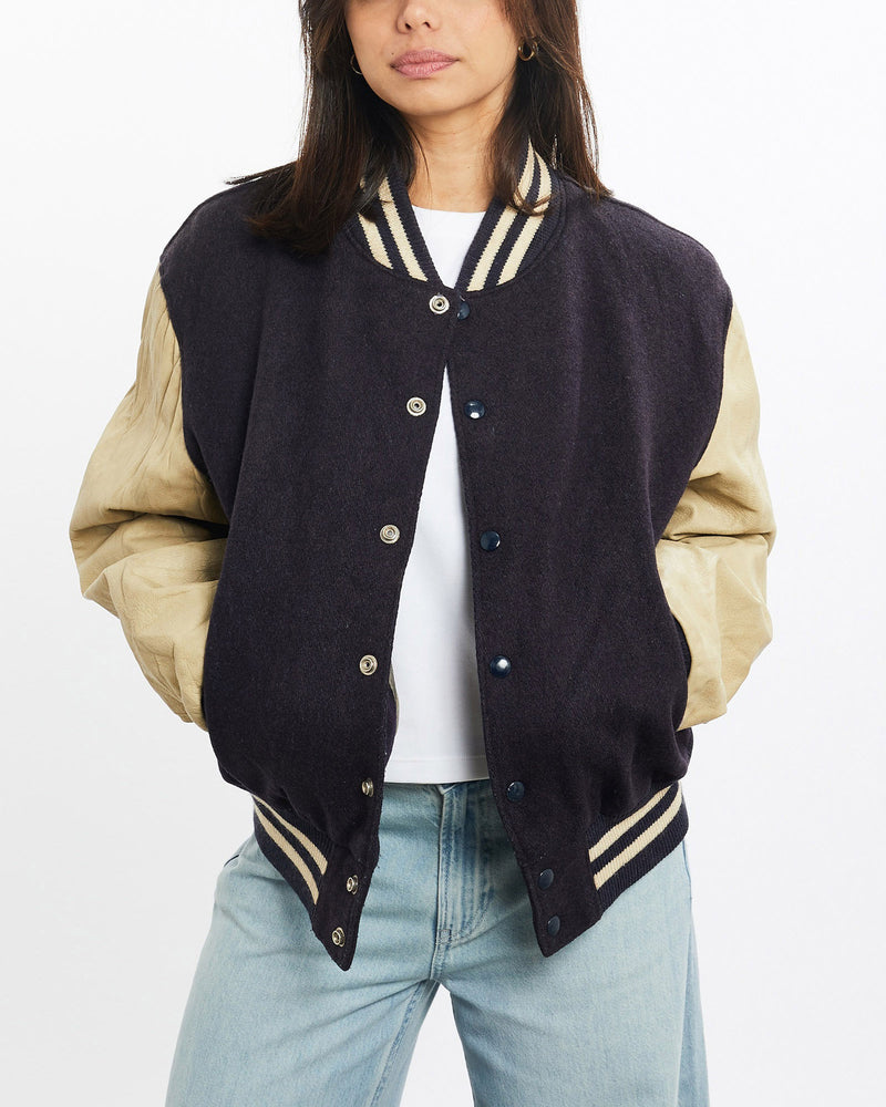 Vintage, 80s, Varsity, Jacket, The Real Deal, size small, colour Multicolour, newtown, sydney, australia, thrift store, opshop, preloved, secondhand, sustainable, retro, antique, 70s, 80s, 90s, 2000s, 00s, fashion, clothing, streetwear, trendy, garment, style, boutique, store, shop, archive, sale, cheap, best, top, Jackets
