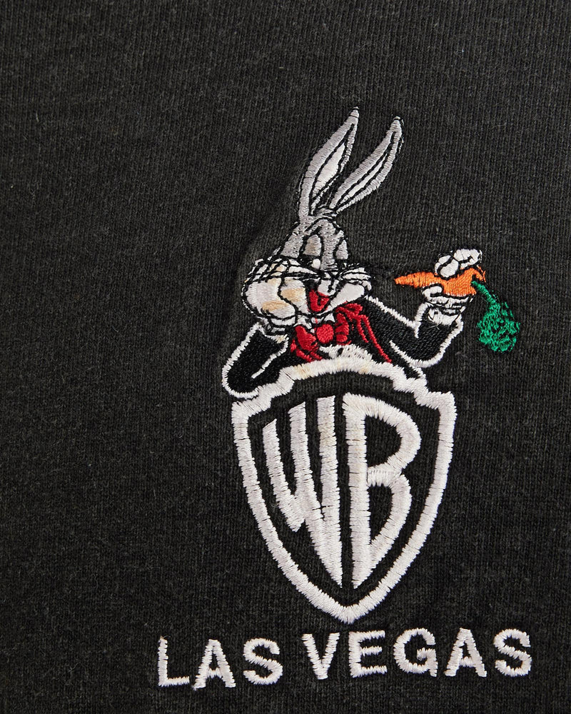Vintage, 1991, Looney, Tunes, Bugs, Bunny, Sweatshirt, The Real Deal, size extra large, colour Black, newtown, sydney, australia, thrift store, opshop, preloved, secondhand, sustainable, retro, antique, 70s, 80s, 90s, 2000s, 00s, fashion, clothing, streetwear, trendy, garment, style, boutique, store, shop, archive, sale, cheap, best, top, Sweats and hoodies