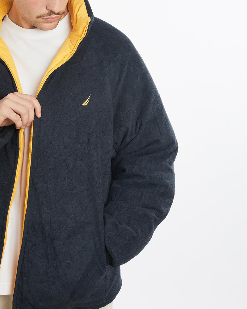 Vintage, Nautica, Puffer, Jacket, The Real Deal, size extra large, colour Yellow, newtown, sydney, australia, thrift store, opshop, preloved, secondhand, sustainable, retro, antique, 70s, 80s, 90s, 2000s, 00s, fashion, clothing, streetwear, trendy, garment, style, boutique, store, shop, archive, sale, cheap, best, top, Jackets