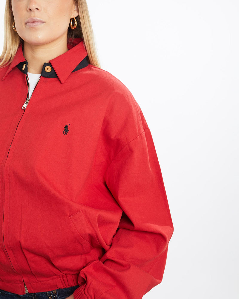 Vintage, 90s, Polo, Ralph, Lauren, Harrington, Jacket, The Real Deal, size medium, colour Red, newtown, sydney, australia, thrift store, opshop, preloved, secondhand, sustainable, retro, antique, 70s, 80s, 90s, 2000s, 00s, fashion, clothing, streetwear, trendy, garment, style, boutique, store, shop, archive, sale, cheap, best, top, Jackets