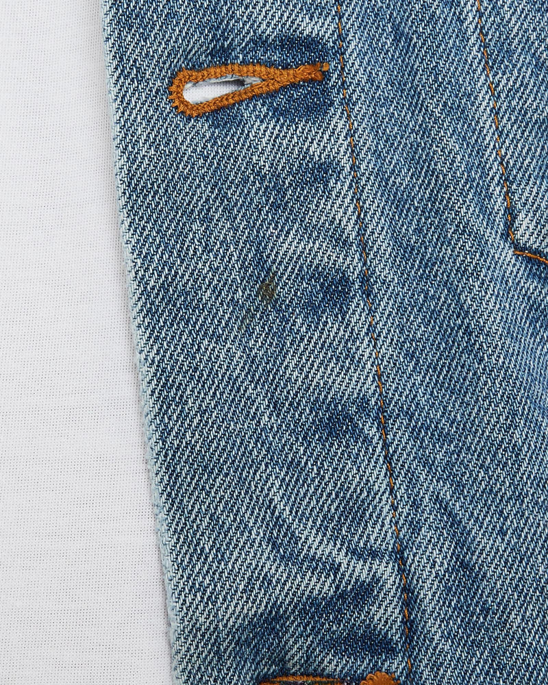 Vintage, 90s, Levi's, Flannel, Lined, Denim, Jacket, The Real Deal, size large, colour Blue, newtown, sydney, australia, thrift store, opshop, preloved, secondhand, sustainable, retro, antique, 70s, 80s, 90s, 2000s, 00s, fashion, clothing, streetwear, trendy, garment, style, boutique, store, shop, archive, sale, cheap, best, top, Jackets