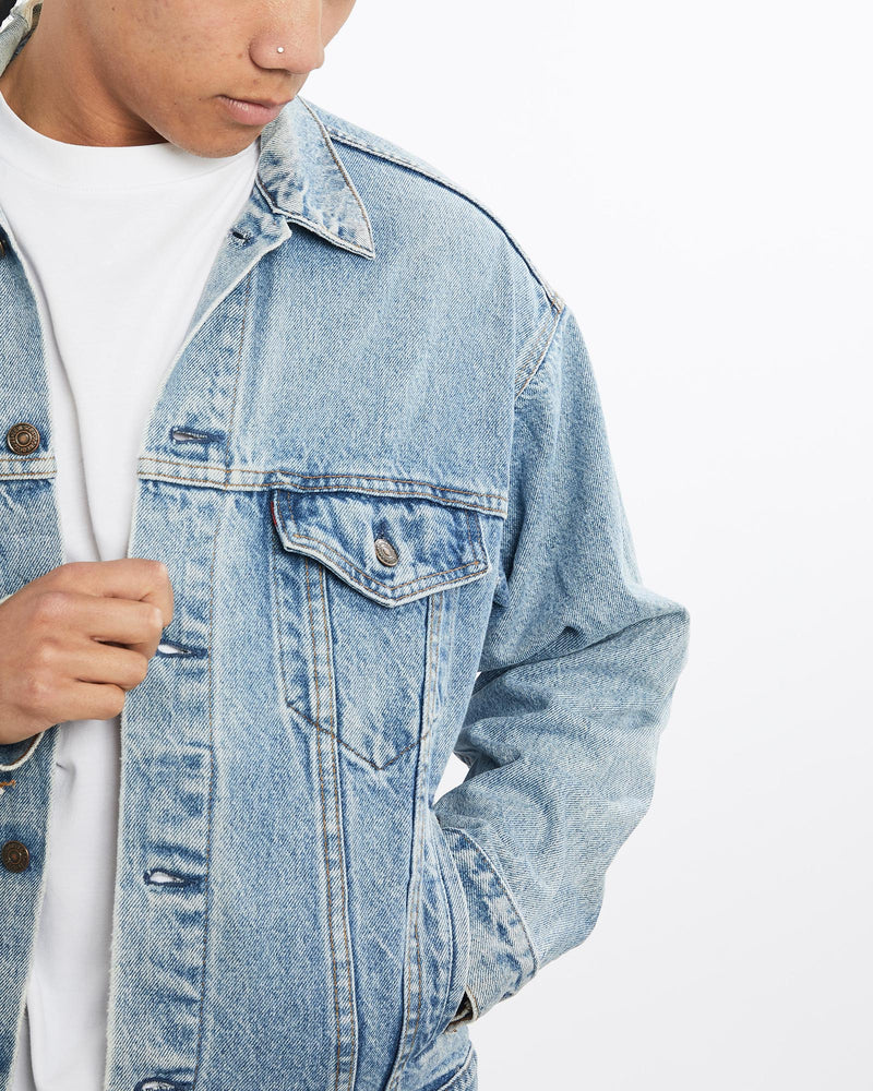 Vintage, Levi's, Denim, Jacket, The Real Deal, size large, colour Blue, newtown, sydney, australia, thrift store, opshop, preloved, secondhand, sustainable, retro, antique, 70s, 80s, 90s, 2000s, 00s, fashion, clothing, streetwear, trendy, garment, style, boutique, store, shop, archive, sale, cheap, best, top, Jackets