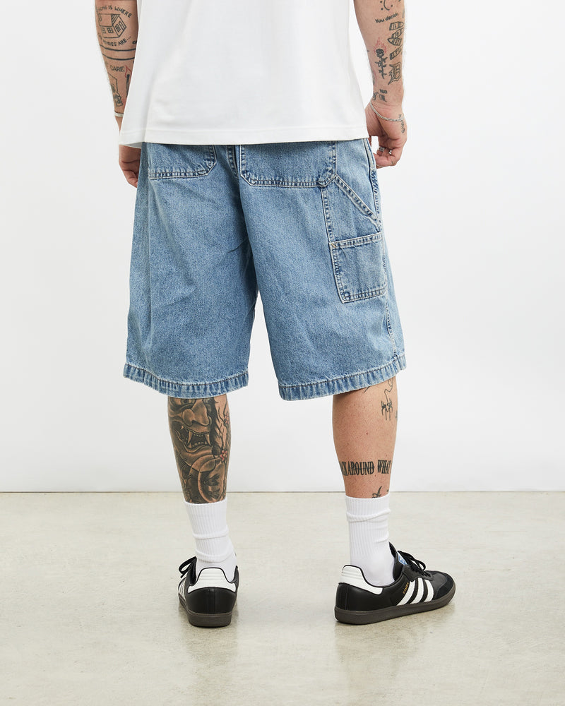 Vintage Arizona Jean Co. Denim Carpenter Shorts <br>31" , The Real Deal , newtown, sydney, australia, thrift store, opshop, preloved, secondhand, sustainable, retro, antique, 70s, 80s, 90s, 2000s, 00s, fashion, clothing, streetwear, trendy, garment, style, boutique, store, shop, archive, sale, cheap, best, top