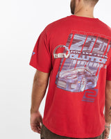 Vintage, Zum, Speed, Drag, Racing, Tee, The Real Deal, size extra large, colour Red, newtown, sydney, australia, thrift store, opshop, preloved, secondhand, sustainable, retro, antique, 70s, 80s, 90s, 2000s, 00s, fashion, clothing, streetwear, trendy, garment, style, boutique, store, shop, archive, sale, cheap, best, top, T-Shirts