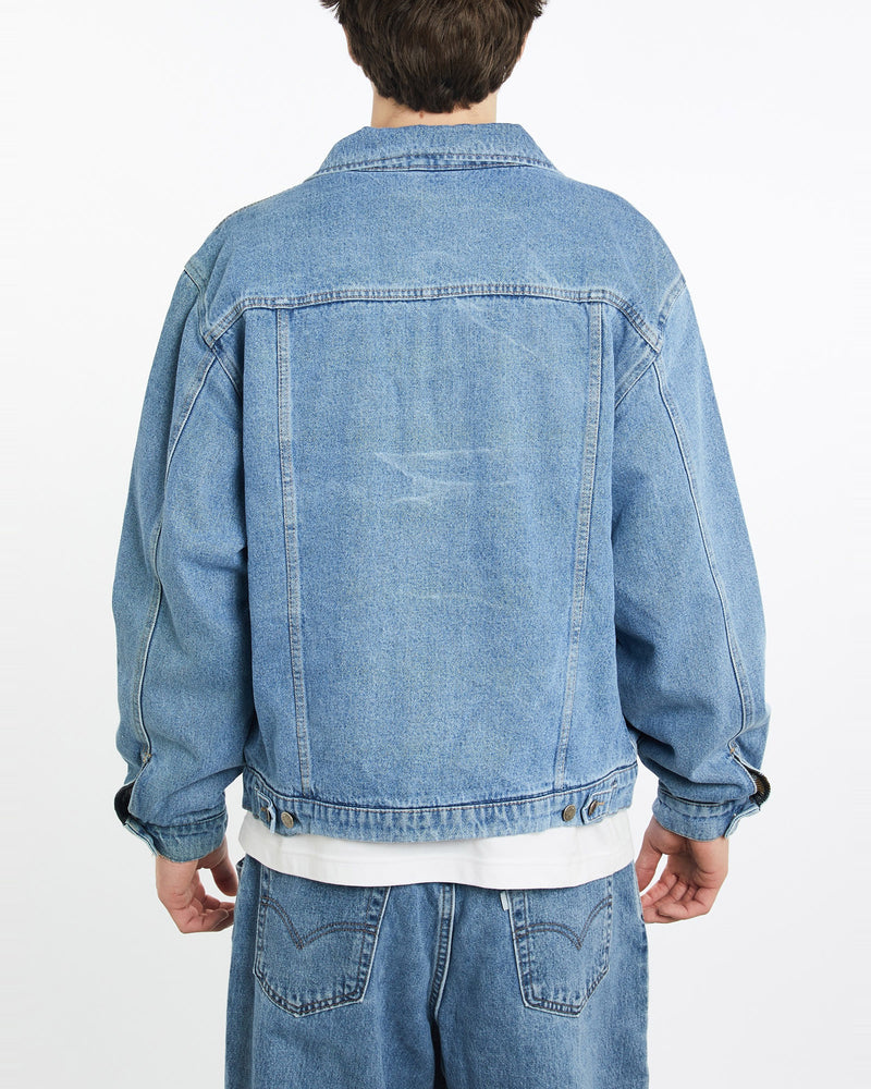 Vintage, Wrangler, Blanket, Lined, Denim, Jacket, The Real Deal, size extra large, colour Blue, newtown, sydney, australia, thrift store, opshop, preloved, secondhand, sustainable, retro, antique, 70s, 80s, 90s, 2000s, 00s, fashion, clothing, streetwear, trendy, garment, style, boutique, store, shop, archive, sale, cheap, best, top, Jackets