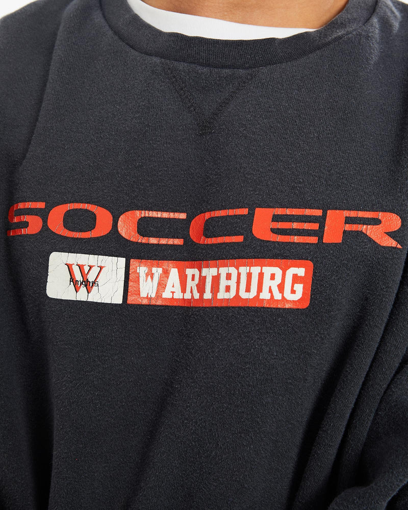 Vintage, Nike, Wartburg, Knights, Soccer, Sweatshirt, The Real Deal, size large, colour Black, newtown, sydney, australia, thrift store, opshop, preloved, secondhand, sustainable, retro, antique, 70s, 80s, 90s, 2000s, 00s, fashion, clothing, streetwear, trendy, garment, style, boutique, store, shop, archive, sale, cheap, best, top, Sweats and hoodies