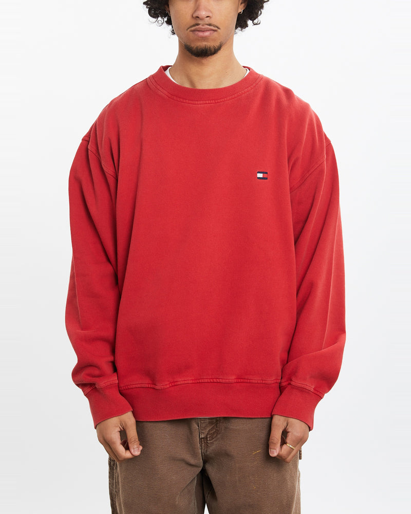 Vintage 90s Tommy Hilfiger Sweatshirt <br>M , The Real Deal , newtown, sydney, australia, thrift store, opshop, preloved, secondhand, sustainable, retro, antique, 70s, 80s, 90s, 2000s, 00s, fashion, clothing, streetwear, trendy, garment, style, boutique, store, shop, archive, sale, cheap, best, top