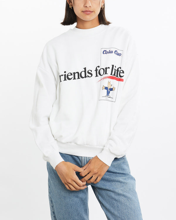 Vintage, 1992, Barcelona, Olympic, Games, Sweatshirt, The Real Deal, size small, colour White, newtown, sydney, australia, thrift store, opshop, preloved, secondhand, sustainable, retro, antique, 70s, 80s, 90s, 2000s, 00s, fashion, clothing, streetwear, trendy, garment, style, boutique, store, shop, archive, sale, cheap, best, top, Sweats and hoodies