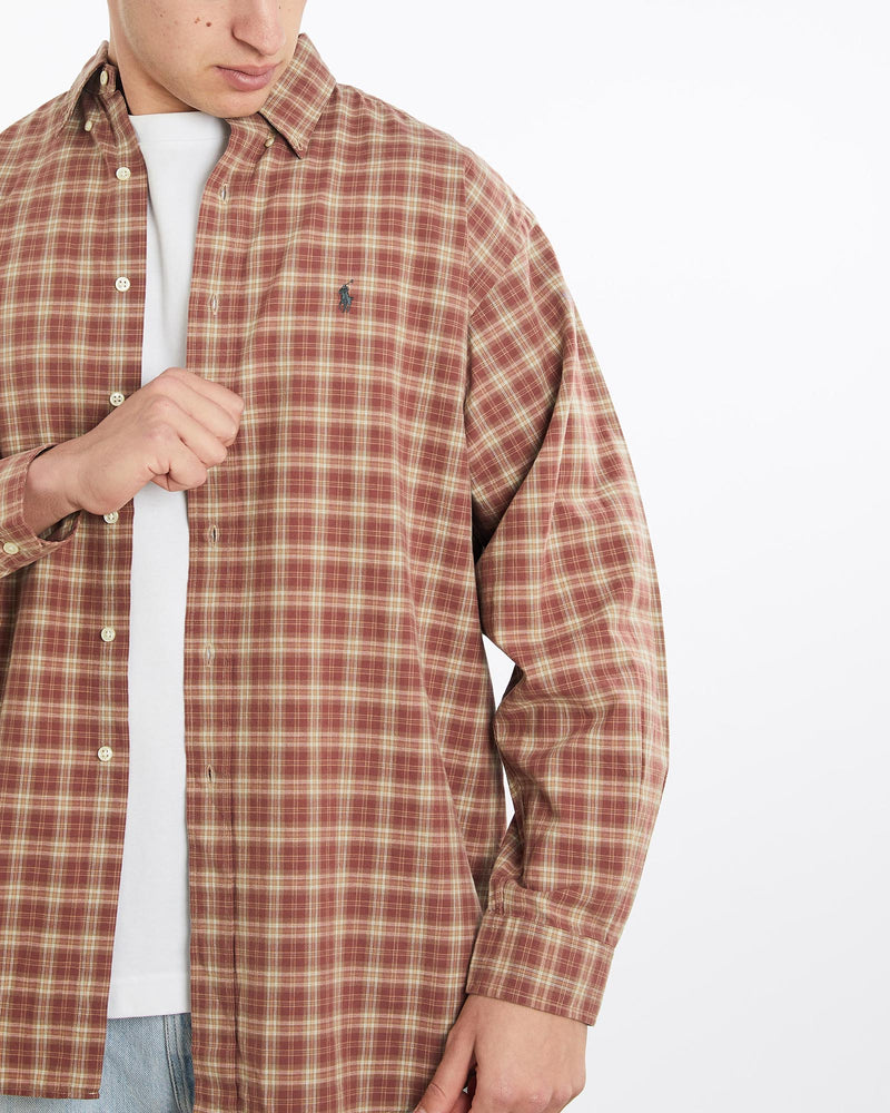 Vintage, 90s, Polo, Ralph, Lauren, Button, Up, Shirt, The Real Deal, size double extra large, colour Multicolour, newtown, sydney, australia, thrift store, opshop, preloved, secondhand, sustainable, retro, antique, 70s, 80s, 90s, 2000s, 00s, fashion, clothing, streetwear, trendy, garment, style, boutique, store, shop, archive, sale, cheap, best, top, Shirts