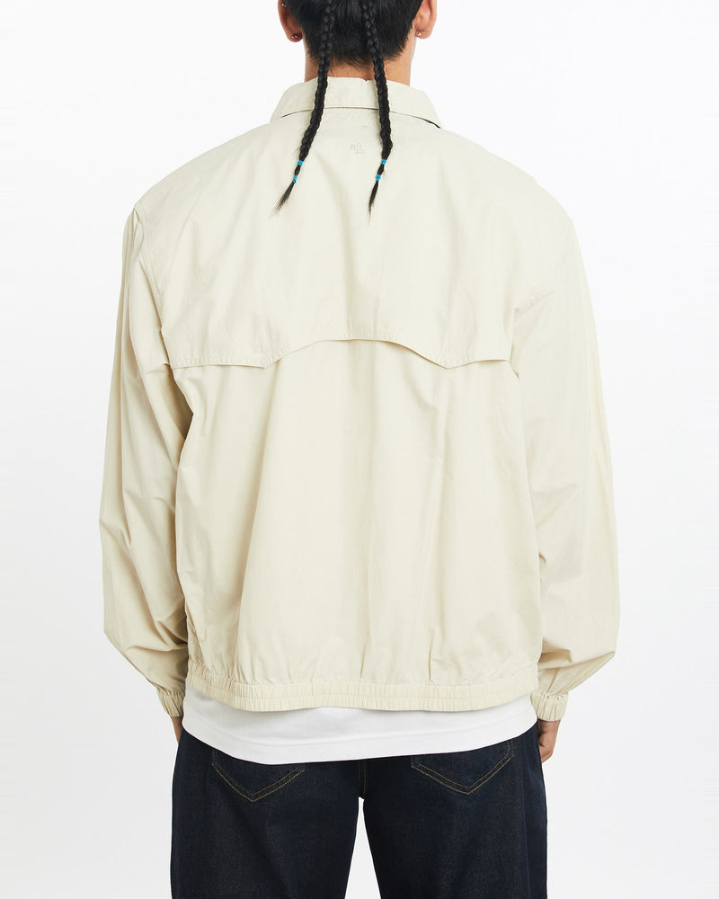 Vintage, 90s, Polo, Ralph, Lauren, Harrington, Jacket, The Real Deal, size large, colour Beige, newtown, sydney, australia, thrift store, opshop, preloved, secondhand, sustainable, retro, antique, 70s, 80s, 90s, 2000s, 00s, fashion, clothing, streetwear, trendy, garment, style, boutique, store, shop, archive, sale, cheap, best, top, Jackets