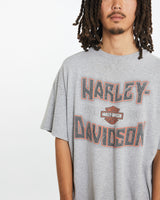 Harley Davidson Tee <br>L , The Real Deal , newtown, sydney, australia, thrift store, opshop, preloved, secondhand, sustainable, retro, antique, 70s, 80s, 90s, 2000s, 00s, fashion, clothing, streetwear, trendy, garment, style, boutique, store, shop, archive, sale, cheap, best, top