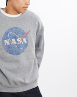 Vintage, NASA, Sweatshirt, The Real Deal, size large, colour Grey, newtown, sydney, australia, thrift store, opshop, preloved, secondhand, sustainable, retro, antique, 70s, 80s, 90s, 2000s, 00s, fashion, clothing, streetwear, trendy, garment, style, boutique, store, shop, archive, sale, cheap, best, top, Sweats and hoodies