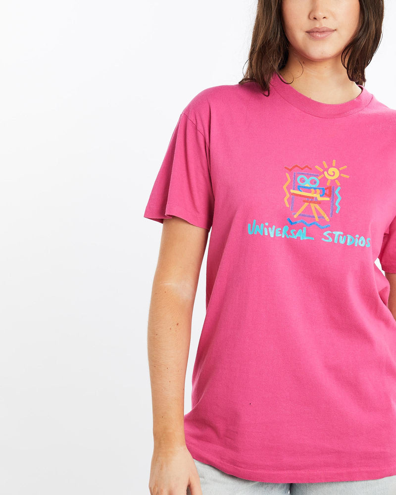 Vintage, 90s, Universal, Studios, Tee, The Real Deal, size medium, colour Pink, newtown, sydney, australia, thrift store, opshop, preloved, secondhand, sustainable, retro, antique, 70s, 80s, 90s, 2000s, 00s, fashion, clothing, streetwear, trendy, garment, style, boutique, store, shop, archive, sale, cheap, best, top, T-Shirts