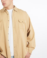 Vintage, Wrangler, Button, Up, Shirt, The Real Deal, size double extra large, colour Brown, newtown, sydney, australia, thrift store, opshop, preloved, secondhand, sustainable, retro, antique, 70s, 80s, 90s, 2000s, 00s, fashion, clothing, streetwear, trendy, garment, style, boutique, store, shop, archive, sale, cheap, best, top, Shirts