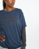 Vintage Harley Davidson Long Sleeve Tee <br>L , The Real Deal , newtown, sydney, australia, thrift store, opshop, preloved, secondhand, sustainable, retro, antique, 70s, 80s, 90s, 2000s, 00s, fashion, clothing, streetwear, trendy, garment, style, boutique, store, shop, archive, sale, cheap, best, top