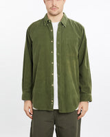 Vintage, 90s, Wrangler, Corduroy, Button, Up, Shirt, The Real Deal, size extra large, colour Green, newtown, sydney, australia, thrift store, opshop, preloved, secondhand, sustainable, retro, antique, 70s, 80s, 90s, 2000s, 00s, fashion, clothing, streetwear, trendy, garment, style, boutique, store, shop, archive, sale, cheap, best, top, Shirts