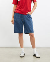 Vintage, Wrangler, Denim, Shorts, The Real Deal, size 30", colour Blue, newtown, sydney, australia, thrift store, opshop, preloved, secondhand, sustainable, retro, antique, 70s, 80s, 90s, 2000s, 00s, fashion, clothing, streetwear, trendy, garment, style, boutique, store, shop, archive, sale, cheap, best, top, Shorts