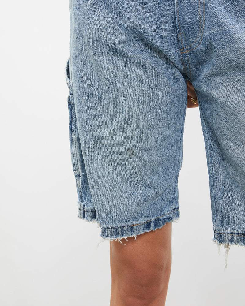 Vintage Wrangler Denim Carpenter Shorts <br>27" , The Real Deal , newtown, sydney, australia, thrift store, opshop, preloved, secondhand, sustainable, retro, antique, 70s, 80s, 90s, 2000s, 00s, fashion, clothing, streetwear, trendy, garment, style, boutique, store, shop, archive, sale, cheap, best, top