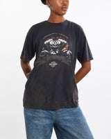 Vintage, Harley, Davidson, Tee, The Real Deal, size medium, colour Black, newtown, sydney, australia, thrift store, opshop, preloved, secondhand, sustainable, retro, antique, 70s, 80s, 90s, 2000s, 00s, fashion, clothing, streetwear, trendy, garment, style, boutique, store, shop, archive, sale, cheap, best, top, T-Shirts