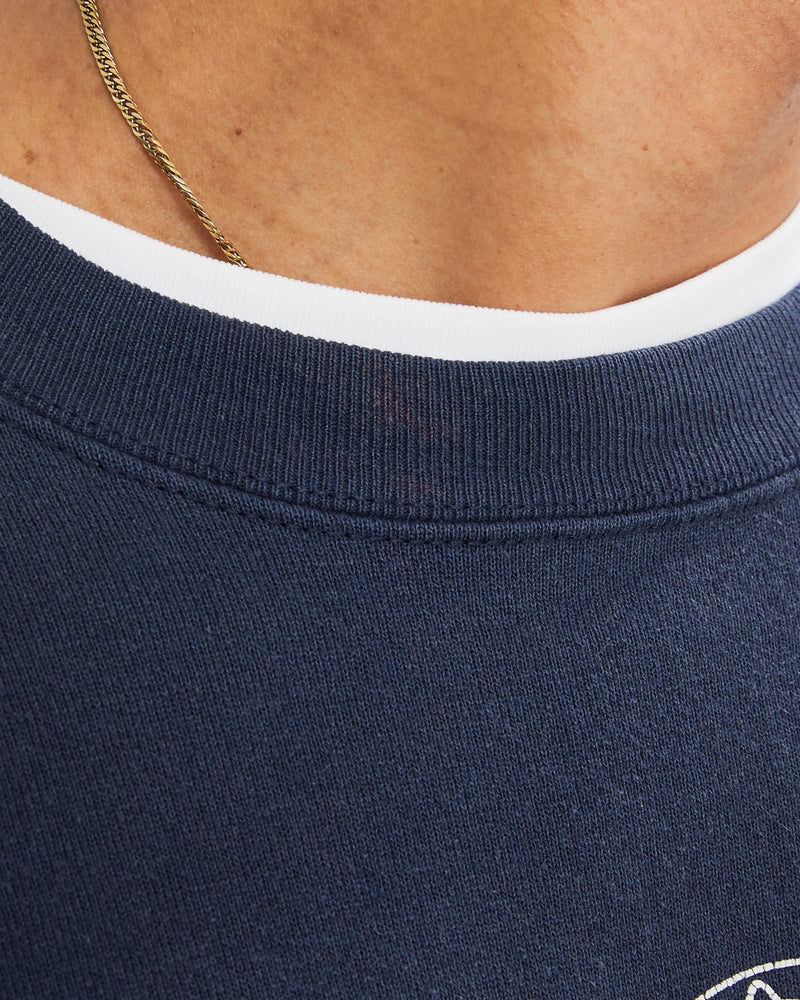 Vintage, NCAA, Penn, State, Nittany, Lions, Sweatshirt, The Real Deal, size large, colour Navy, newtown, sydney, australia, thrift store, opshop, preloved, secondhand, sustainable, retro, antique, 70s, 80s, 90s, 2000s, 00s, fashion, clothing, streetwear, trendy, garment, style, boutique, store, shop, archive, sale, cheap, best, top, Sweats and hoodies