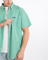 Vintage, Chaps, Ralph, Lauren, Short, Sleeve, Button, Up, Shirt, The Real Deal, size double extra large, colour Green, newtown, sydney, australia, thrift store, opshop, preloved, secondhand, sustainable, retro, antique, 70s, 80s, 90s, 2000s, 00s, fashion, clothing, streetwear, trendy, garment, style, boutique, store, shop, archive, sale, cheap, best, top, Shirts