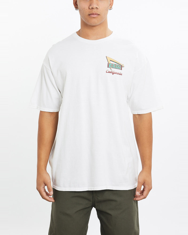 Vintage, In-N-Out, Burger, Tee, The Real Deal, size large, colour White, newtown, sydney, australia, thrift store, opshop, preloved, secondhand, sustainable, retro, antique, 70s, 80s, 90s, 2000s, 00s, fashion, clothing, streetwear, trendy, garment, style, boutique, store, shop, archive, sale, cheap, best, top, T-Shirts