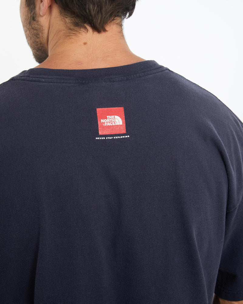 Vintage, 90s, The, North, Face, Tee, The Real Deal, size large, colour Navy, newtown, sydney, australia, thrift store, opshop, preloved, secondhand, sustainable, retro, antique, 70s, 80s, 90s, 2000s, 00s, fashion, clothing, streetwear, trendy, garment, style, boutique, store, shop, archive, sale, cheap, best, top, T-Shirts