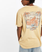 Vintage, Harley, Davidson, Tee, The Real Deal, size large, colour Yellow, newtown, sydney, australia, thrift store, opshop, preloved, secondhand, sustainable, retro, antique, 70s, 80s, 90s, 2000s, 00s, fashion, clothing, streetwear, trendy, garment, style, boutique, store, shop, archive, sale, cheap, best, top, T-Shirts