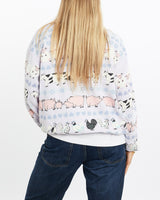 Vintage, 90s, Farm, Animal, Print, Sweatshirt, The Real Deal, size medium, colour Purple, newtown, sydney, australia, thrift store, opshop, preloved, secondhand, sustainable, retro, antique, 70s, 80s, 90s, 2000s, 00s, fashion, clothing, streetwear, trendy, garment, style, boutique, store, shop, archive, sale, cheap, best, top, Sweats and hoodies