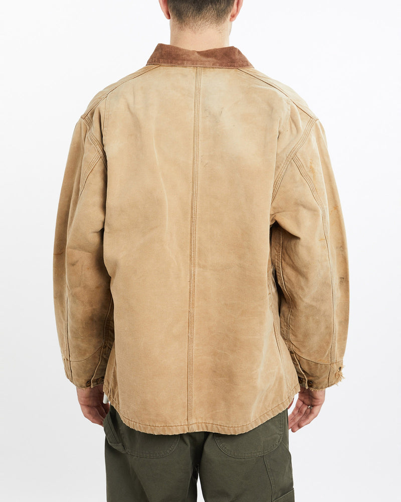 Vintage, Carhartt, Michigan', Jacket, The Real Deal, size extra large, colour Beige, newtown, sydney, australia, thrift store, opshop, preloved, secondhand, sustainable, retro, antique, 70s, 80s, 90s, 2000s, 00s, fashion, clothing, streetwear, trendy, garment, style, boutique, store, shop, archive, sale, cheap, best, top, Jackets