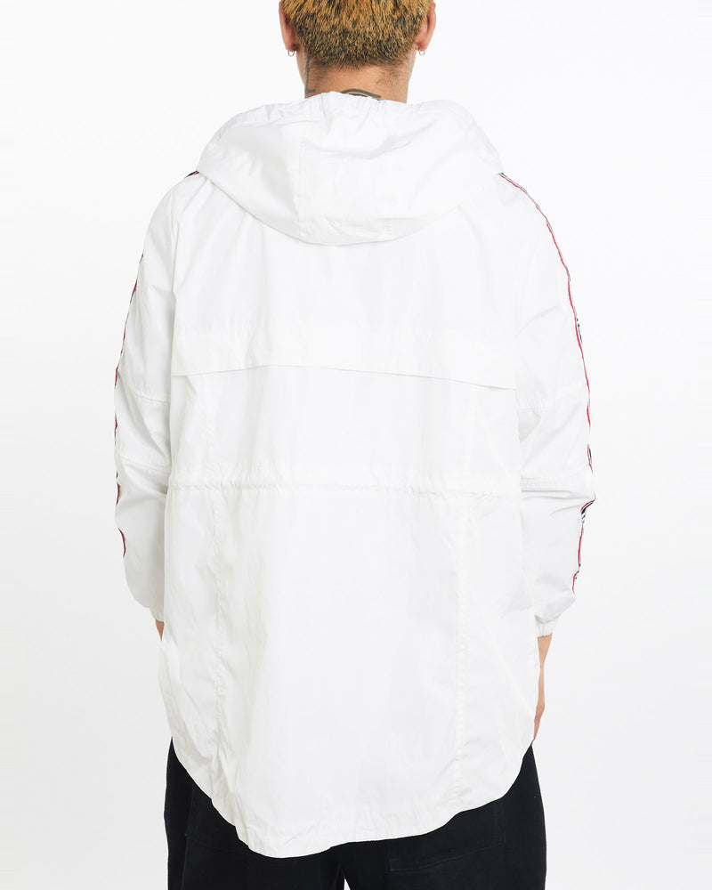 Vintage, Tommy, Hilfiger, Windbreaker, Jacket, The Real Deal, size large, colour White, newtown, sydney, australia, thrift store, opshop, preloved, secondhand, sustainable, retro, antique, 70s, 80s, 90s, 2000s, 00s, fashion, clothing, streetwear, trendy, garment, style, boutique, store, shop, archive, sale, cheap, best, top, Jackets