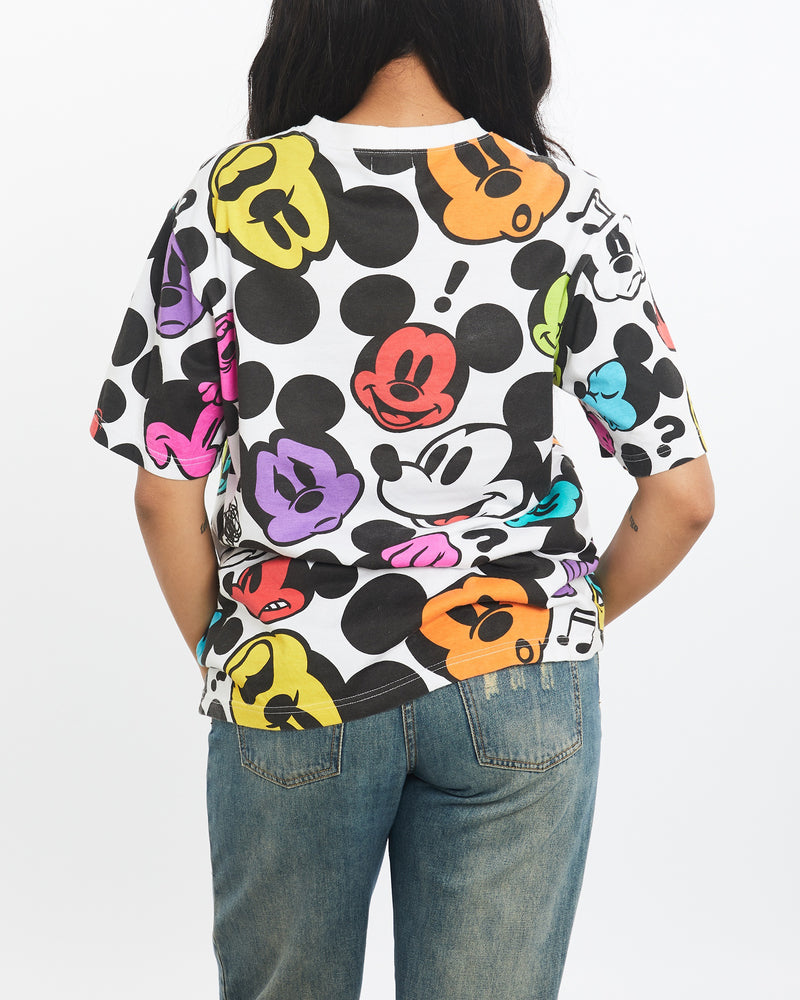 Vintage Disney Mickey Mouse 'Tokyo Resort' All Over Print Tee <br>S , The Real Deal , newtown, sydney, australia, thrift store, opshop, preloved, secondhand, sustainable, retro, antique, 70s, 80s, 90s, 2000s, 00s, fashion, clothing, streetwear, trendy, garment, style, boutique, store, shop, archive, sale, cheap, best, top