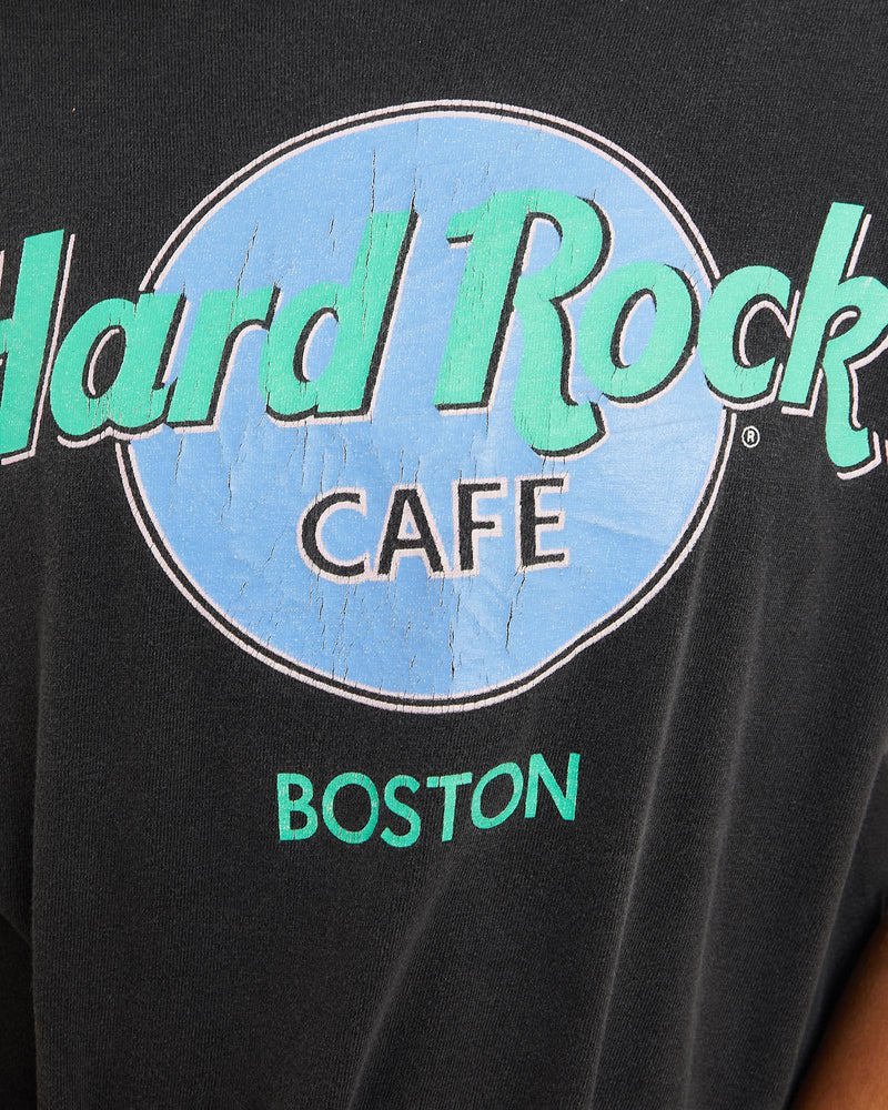 Vintage, 90s, Hard, Rock, Cafe, Tee, The Real Deal, size extra small, colour Black, newtown, sydney, australia, thrift store, opshop, preloved, secondhand, sustainable, retro, antique, 70s, 80s, 90s, 2000s, 00s, fashion, clothing, streetwear, trendy, garment, style, boutique, store, shop, archive, sale, cheap, best, top, T-Shirts