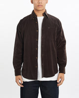 Vintage, Tommy, Hilfiger, Corduroy, Button, Up, Shirt, The Real Deal, size medium, colour Brown, newtown, sydney, australia, thrift store, opshop, preloved, secondhand, sustainable, retro, antique, 70s, 80s, 90s, 2000s, 00s, fashion, clothing, streetwear, trendy, garment, style, boutique, store, shop, archive, sale, cheap, best, top, Shirts