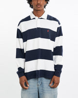 Vintage, 90s, Polo, Ralph, Lauren, Rugby, Shirt, The Real Deal, size large, colour Navy, newtown, sydney, australia, thrift store, opshop, preloved, secondhand, sustainable, retro, antique, 70s, 80s, 90s, 2000s, 00s, fashion, clothing, streetwear, trendy, garment, style, boutique, store, shop, archive, sale, cheap, best, top, Shirts