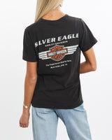 Vintage, Harley, Davidson, Tee, The Real Deal, size extra small, colour Black, newtown, sydney, australia, thrift store, opshop, preloved, secondhand, sustainable, retro, antique, 70s, 80s, 90s, 2000s, 00s, fashion, clothing, streetwear, trendy, garment, style, boutique, store, shop, archive, sale, cheap, best, top, T-Shirts