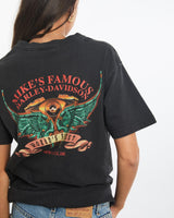 Vintage, Harley, Davidson, Tee, The Real Deal, size small, colour Black, newtown, sydney, australia, thrift store, opshop, preloved, secondhand, sustainable, retro, antique, 70s, 80s, 90s, 2000s, 00s, fashion, clothing, streetwear, trendy, garment, style, boutique, store, shop, archive, sale, cheap, best, top, T-Shirts