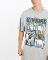 Vintage, Winning, Isn't, Everything', Soccer, Tee, The Real Deal, size large, colour Grey, newtown, sydney, australia, thrift store, opshop, preloved, secondhand, sustainable, retro, antique, 70s, 80s, 90s, 2000s, 00s, fashion, clothing, streetwear, trendy, garment, style, boutique, store, shop, archive, sale, cheap, best, top, T-Shirts
