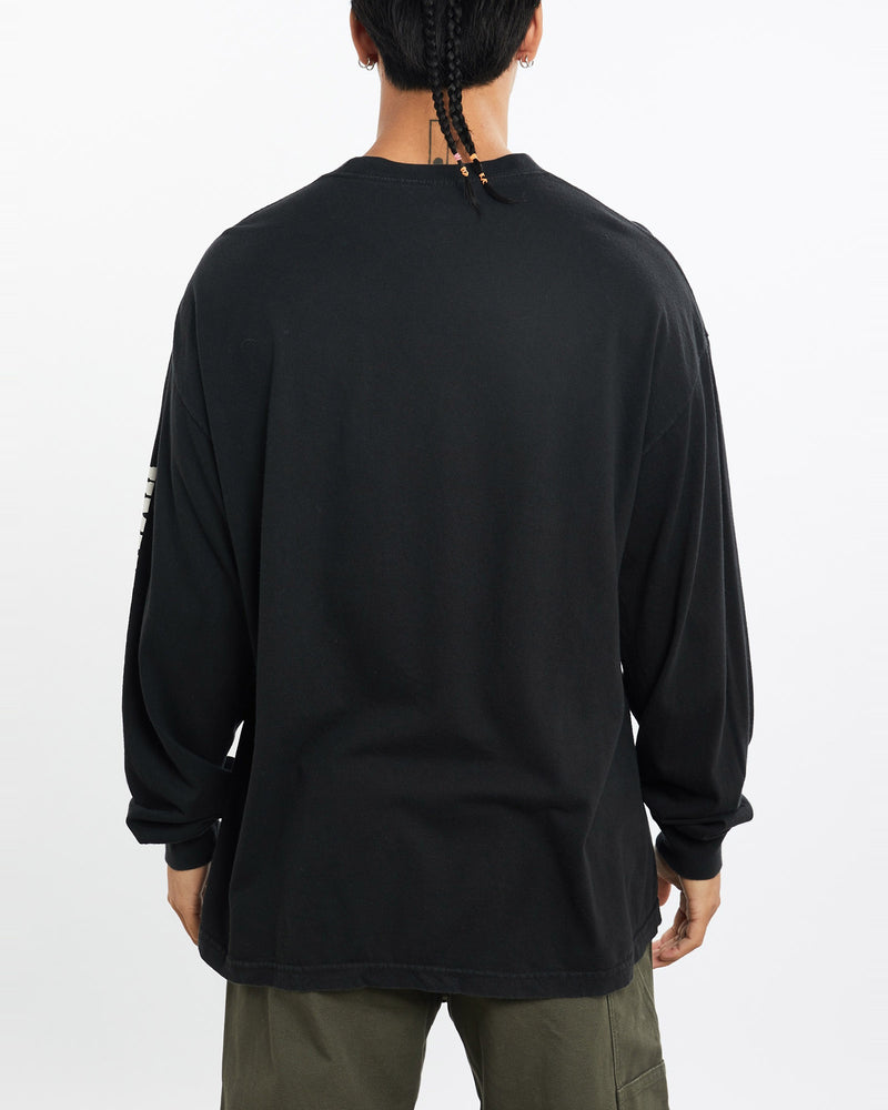 Vintage, Jimmie, Johnson, Long, Sleeve, Racing, Tee, The Real Deal, size large, colour Black, newtown, sydney, australia, thrift store, opshop, preloved, secondhand, sustainable, retro, antique, 70s, 80s, 90s, 2000s, 00s, fashion, clothing, streetwear, trendy, garment, style, boutique, store, shop, archive, sale, cheap, best, top, T-Shirts